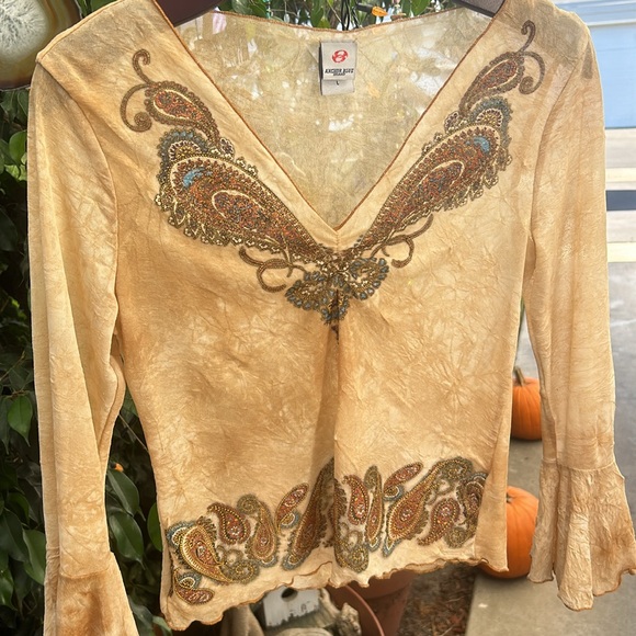 Vintage Anchor Blue top - Picture 1 of 9